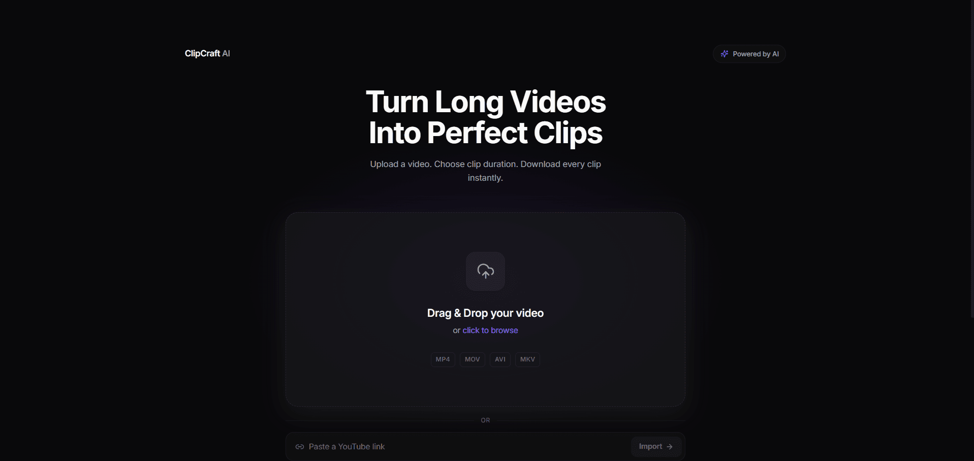 ClipCraft AI preview